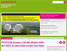Tablet Screenshot of akw-nein.ch